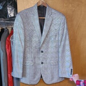 Men's Jos A Band Blazer  Signature Collection - Gray Plaid 38R